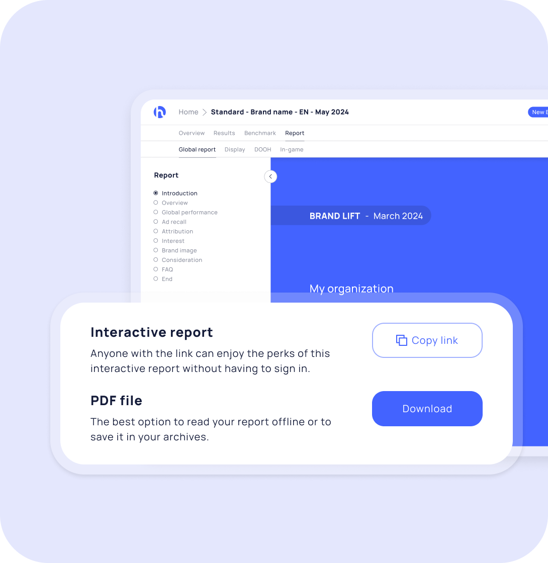 Feature Rapports interactifs